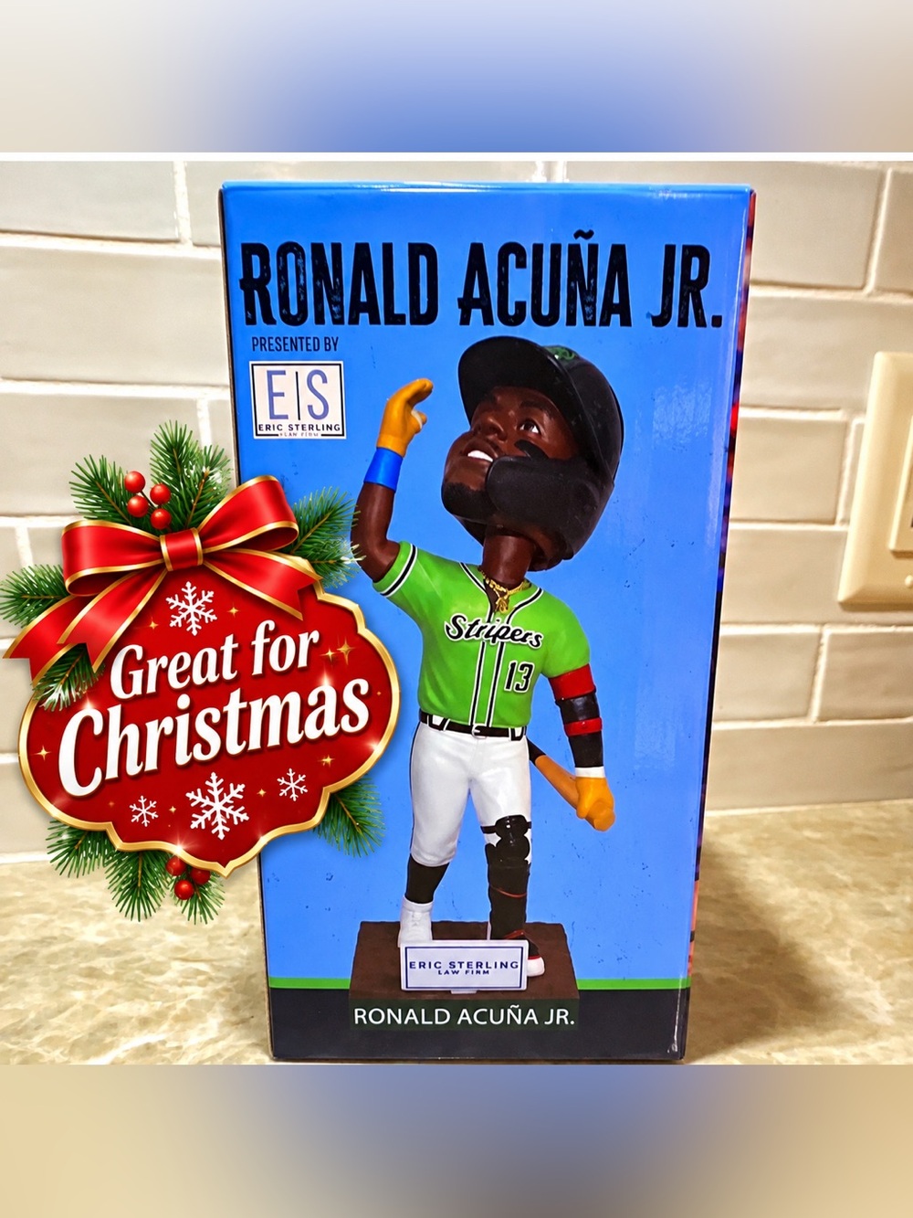 Ronald Acuña Jr. 2026 Gwinnett Stripers Bobblehead SGA Limited 2,000 w/ Box